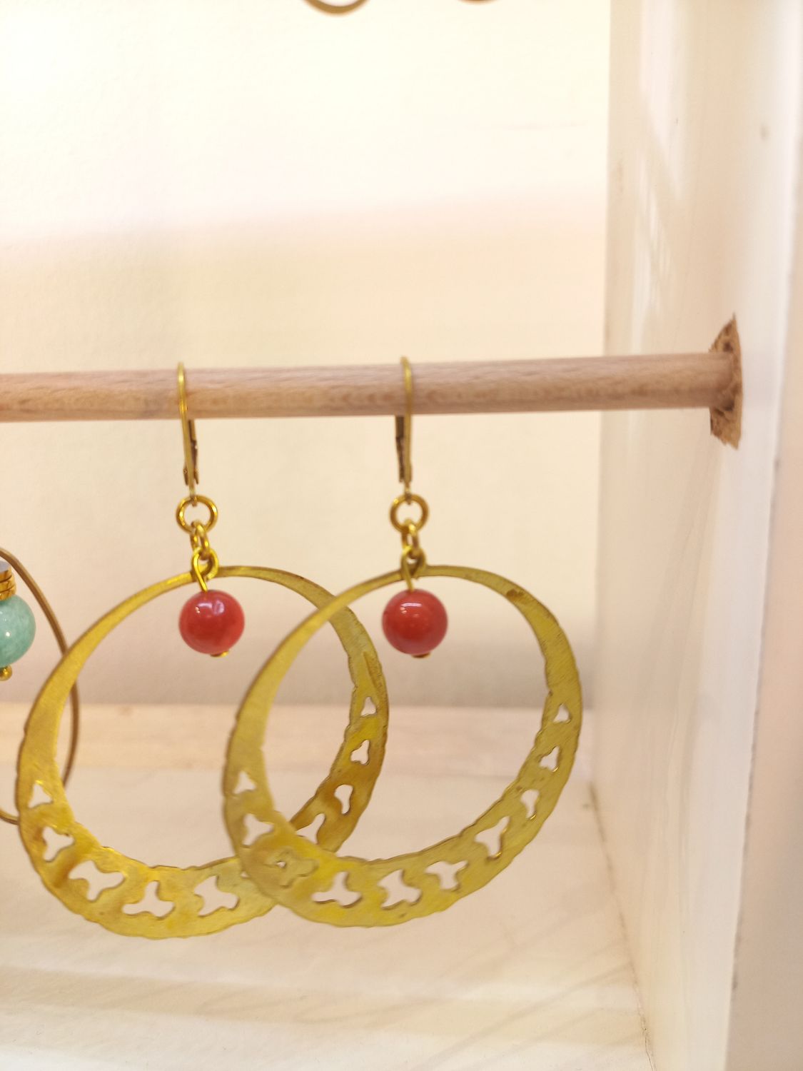 Boucles d'oreilles Jaspe