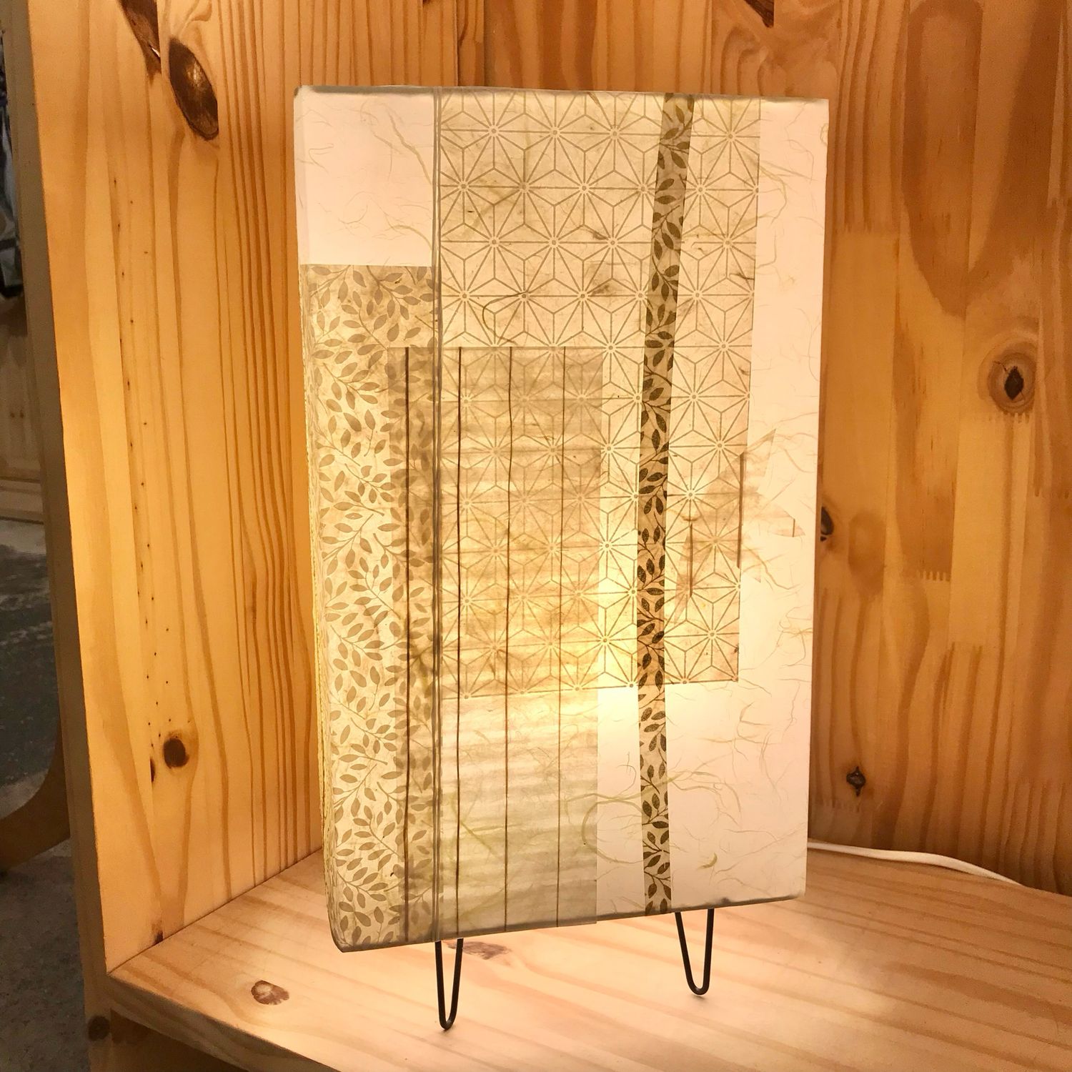Lampe pagode nature