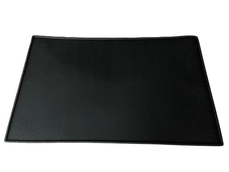 BoDutch Placemat voor voerbak - Voermat hond kat - Zwart - Siliconen - 60x40cm