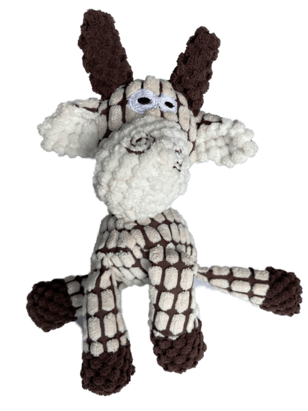 Honden knuffel - Pluche geit met piep - Voor puppy - Pluche knuffel - Puppyspeelgoed