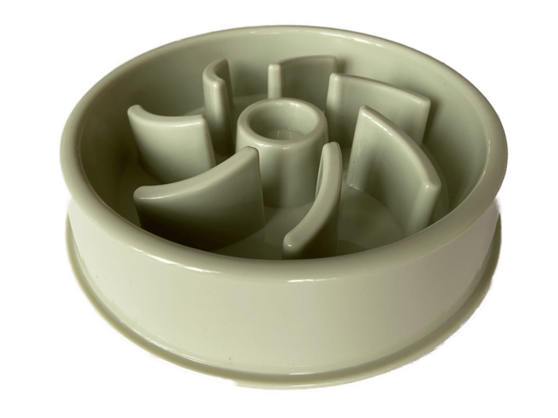 Anti-schrok voerbak - Voerbak hond - 21 cm - Kleur Groen