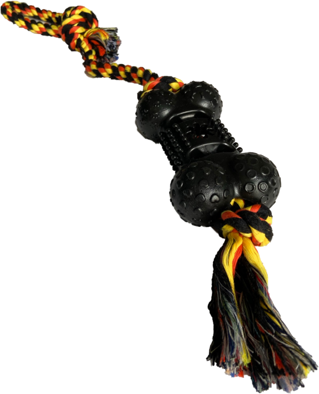 Kauwtouw - Trektouw - Rubber bot - hondenspeelgoed - 50 cm