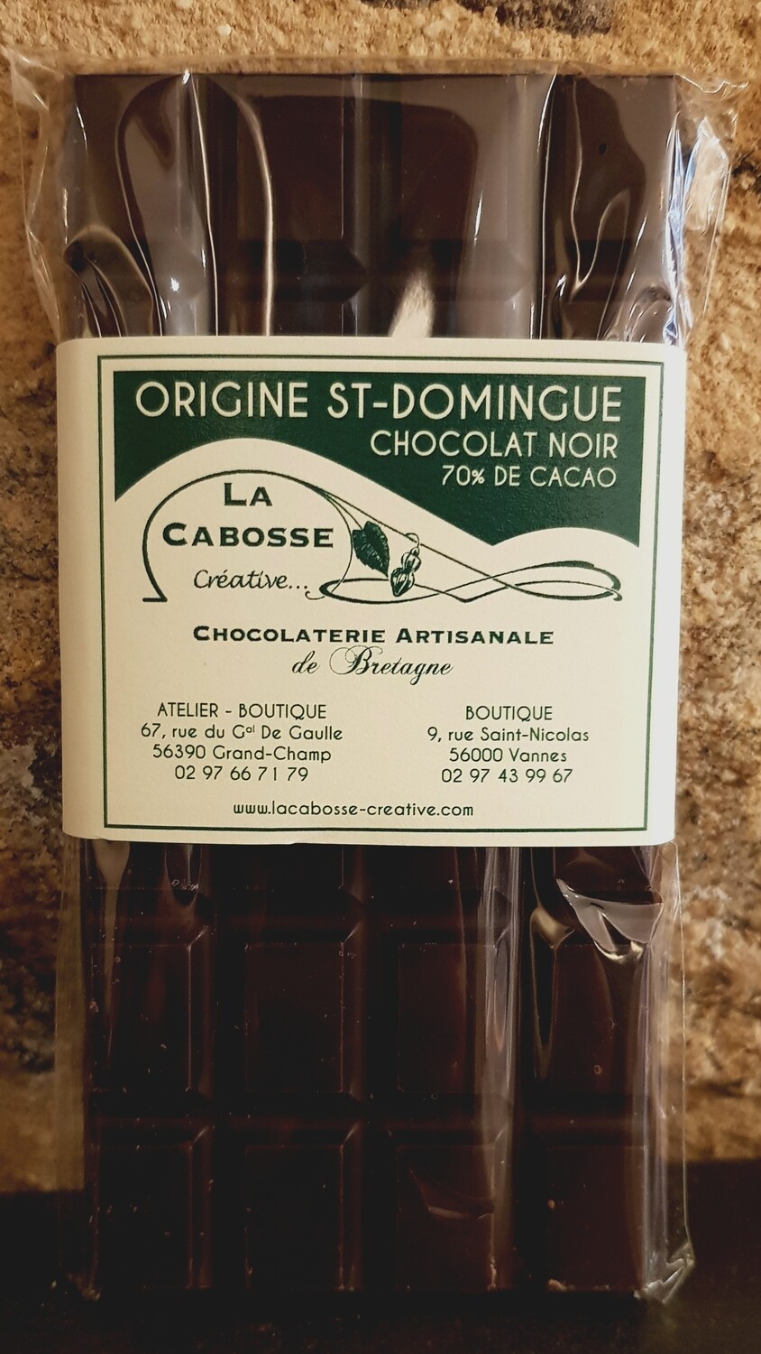 Tablette Noir Origine Saint Domingue 70%