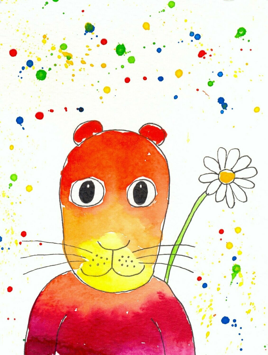 Postkarte Tiger