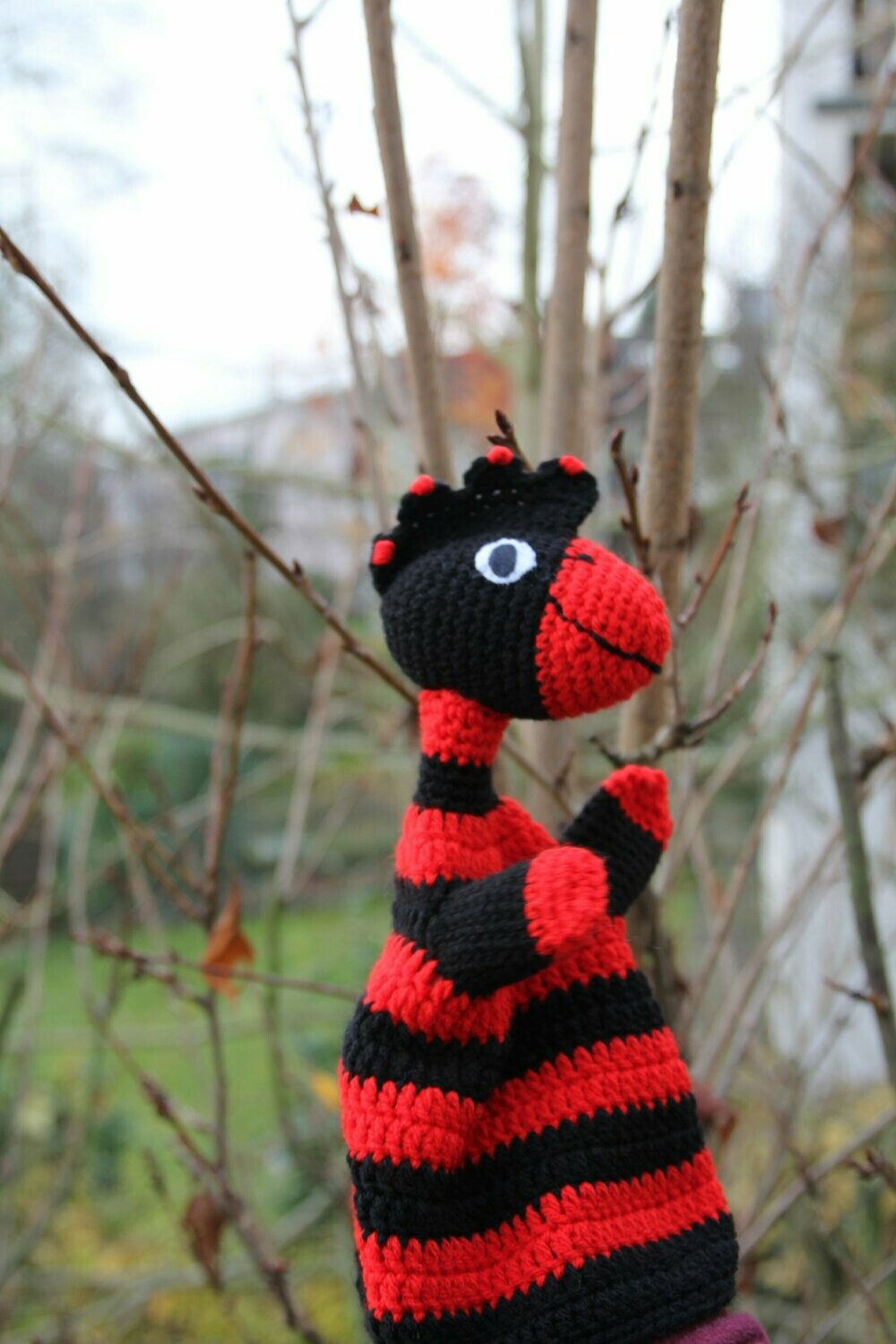 Handpuppe für den Eintracht Fan
