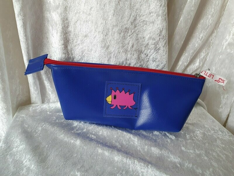 Mäppchen blau Motiv Schlurch