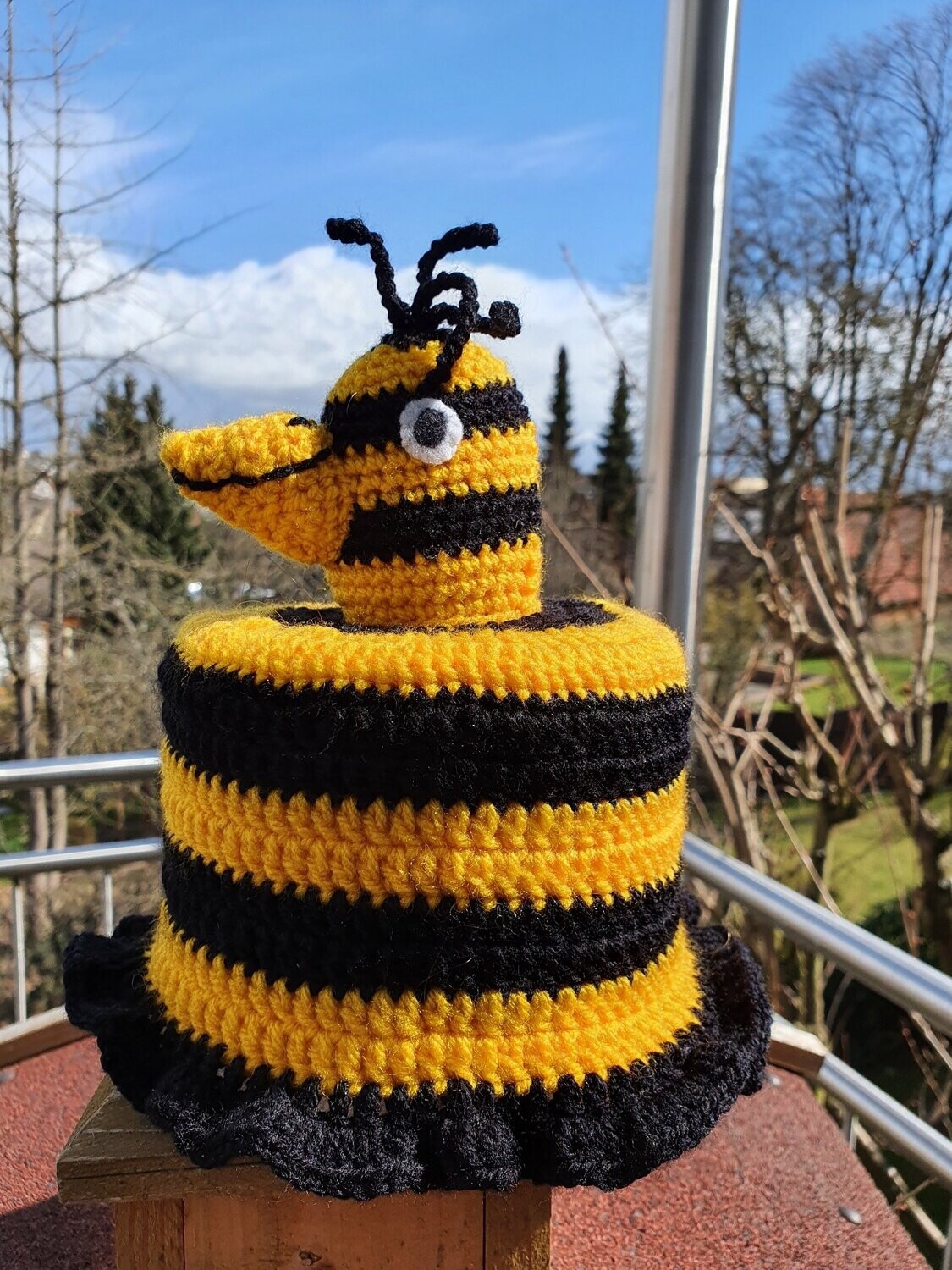 Klorollenschoner ogel im Tigerentenlook