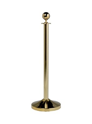Classic Gold Barrier Post Stanchion