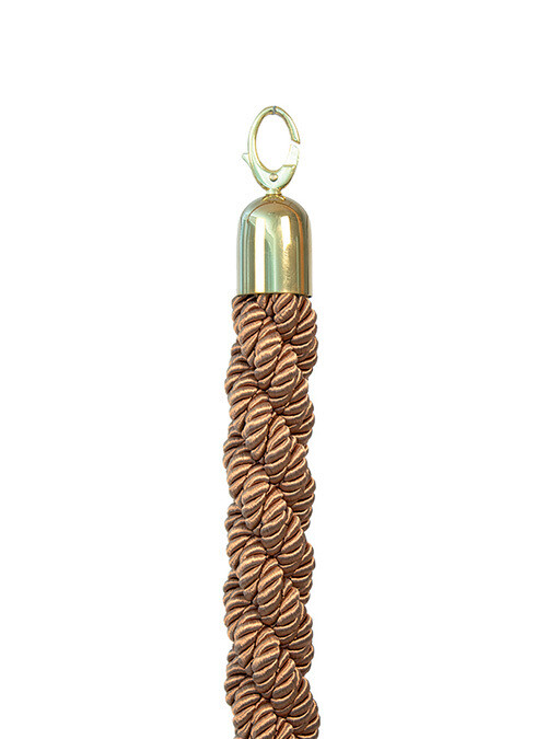 Classic Twisted Barrier Rope Gold with Gold Ends 150 cm
