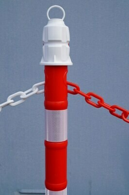 Plastic Post  - Red and White