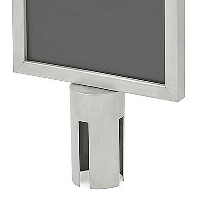 Sign Holder A4 for Chrome Budget  Retractable Barrier