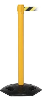 Weather Master 250 Yellow Retractable Barrier Post