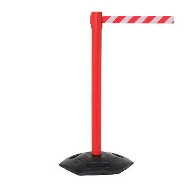 Weather Master 250 Red Retractable Barrier Post