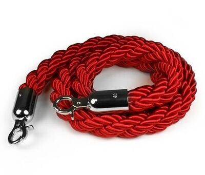 end of line Red Twisted Rope