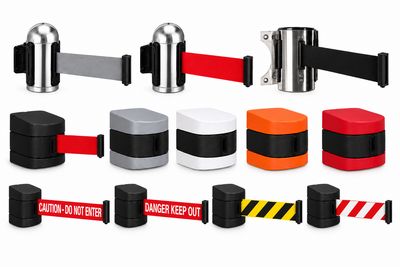 Wall-Mounted Retractable Barriers and Accessories