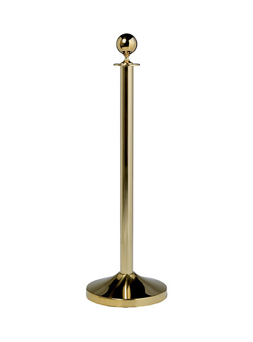 Classic Gold Barrier Post Stanchion