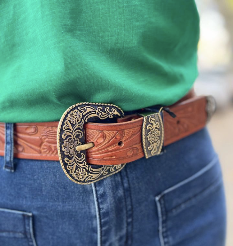 CEINTURE MARRON &quot;FIVE&quot;