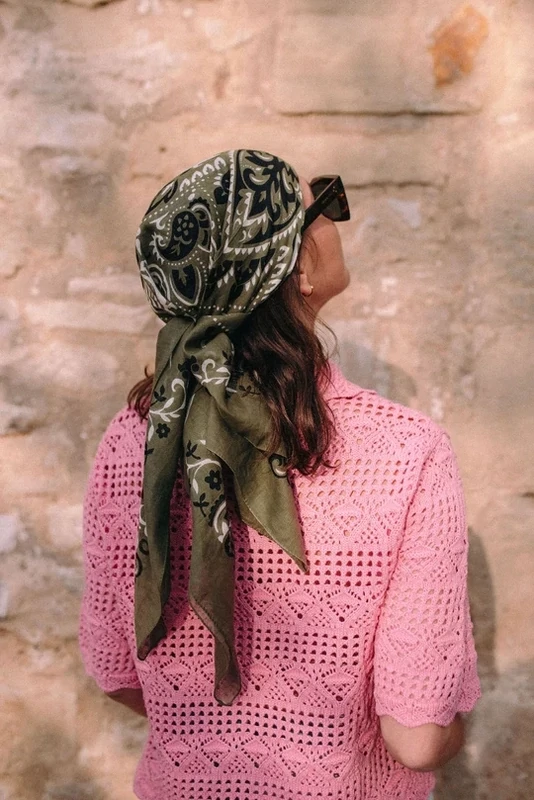 FOULARD IMPRIME &quot;LECOMTE FLAMENT&quot;