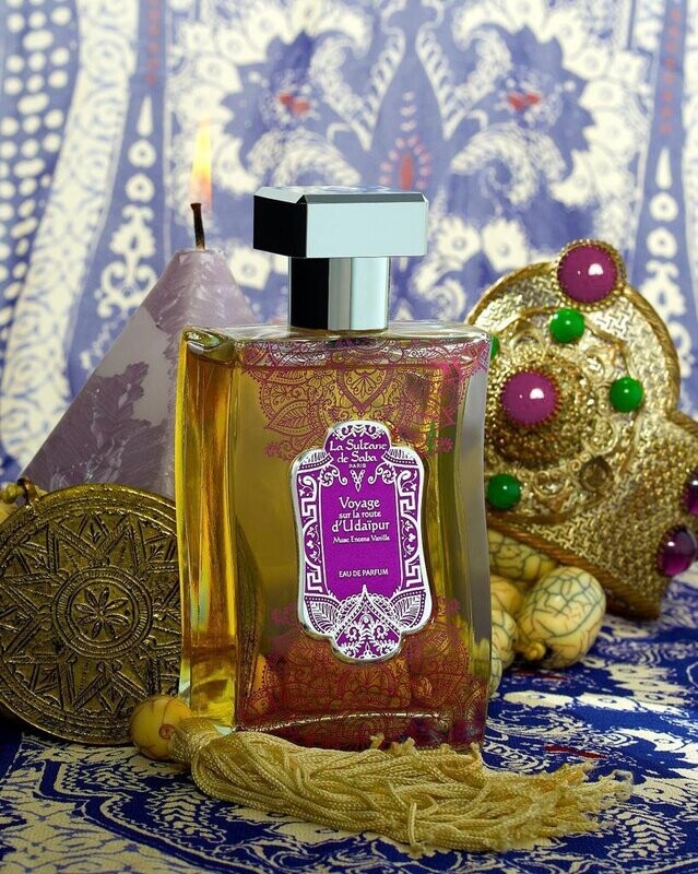 PARFUM VOYAGE SUR LA ROUTE D&#39;UDAIPUR &quot;LA SULTANE DE SABA