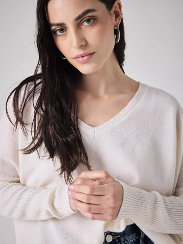 PULL FAUSTINE ECRU &quot;NOTSHY&quot;