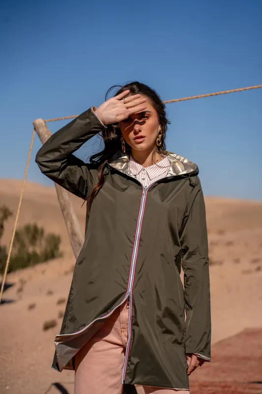PARKA KAKI REVERSIBLE &quot;LAURA JO&quot;