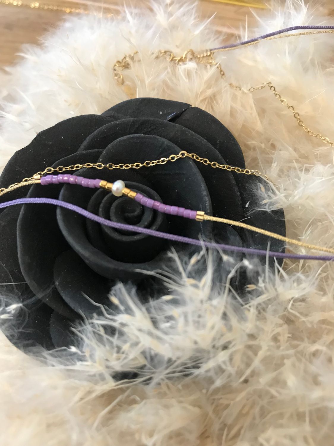 BRACELET LILA &quot;BY GARANCE&quot;