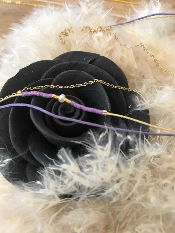 BRACELET LILA &quot;BY GARANCE&quot;