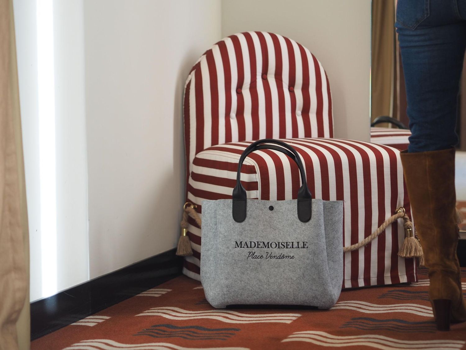SAC CABAS FEUTRE &quot;MADEMOISELLE FANI&quot;