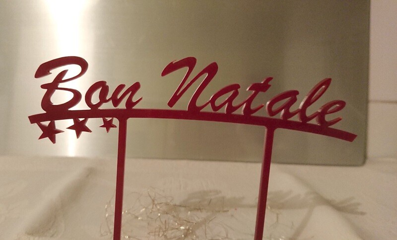 Décor de gâteau Bon Natale 