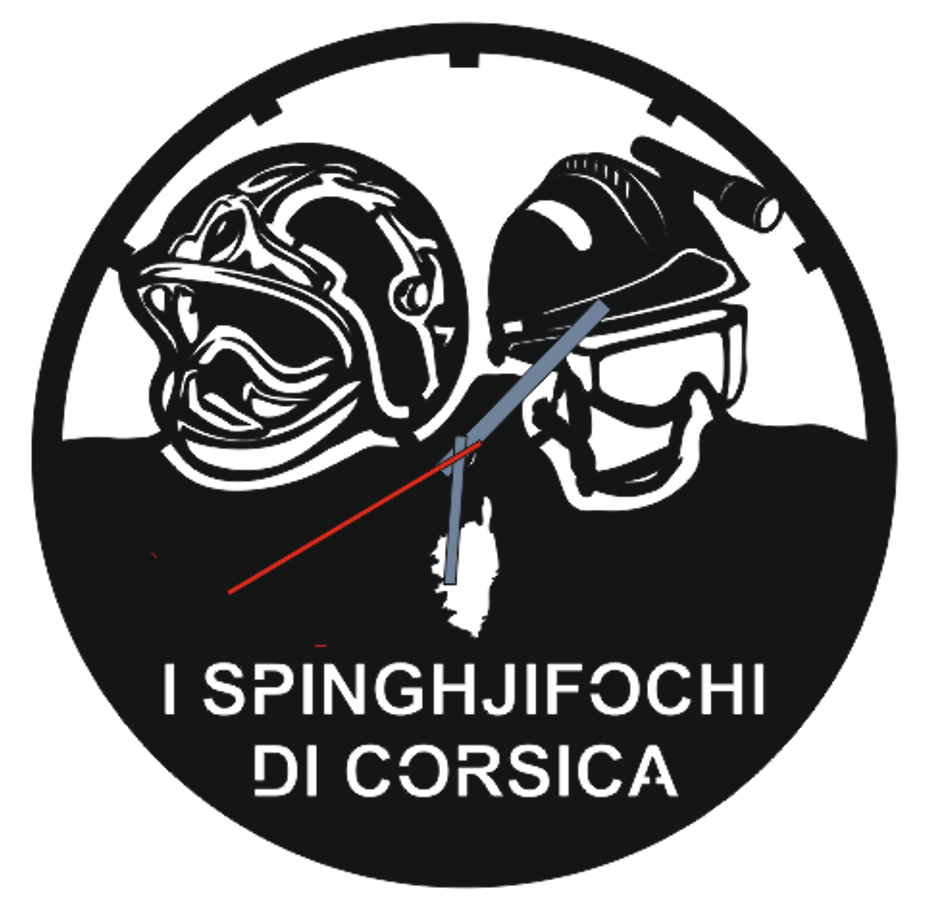 Horloge Casques de pompiers Corses