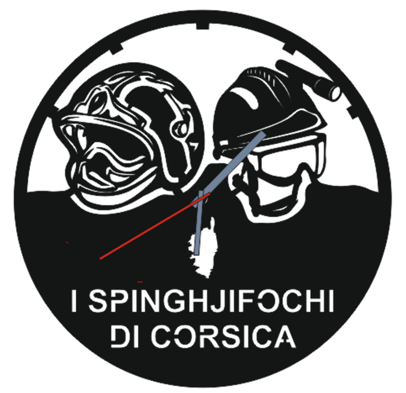 Horloge Casques de pompiers Corses