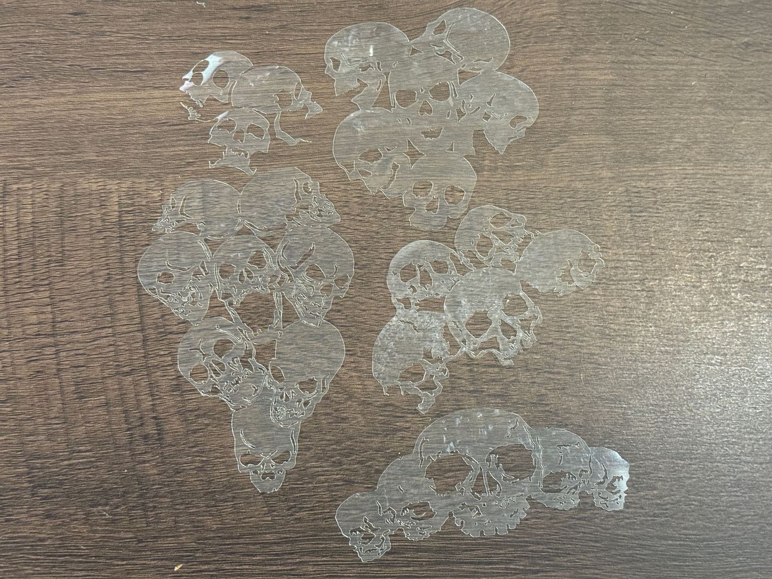 5 PCS SKULL STENCIL SET