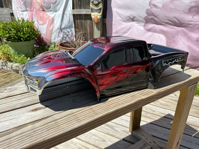 TRAXXAS X-MAXX FORE RAPTOR F-150 CHROME FLAMES TRAXXAS X-MAXX FORE RAPTOR F-150 CHROME FLAMES