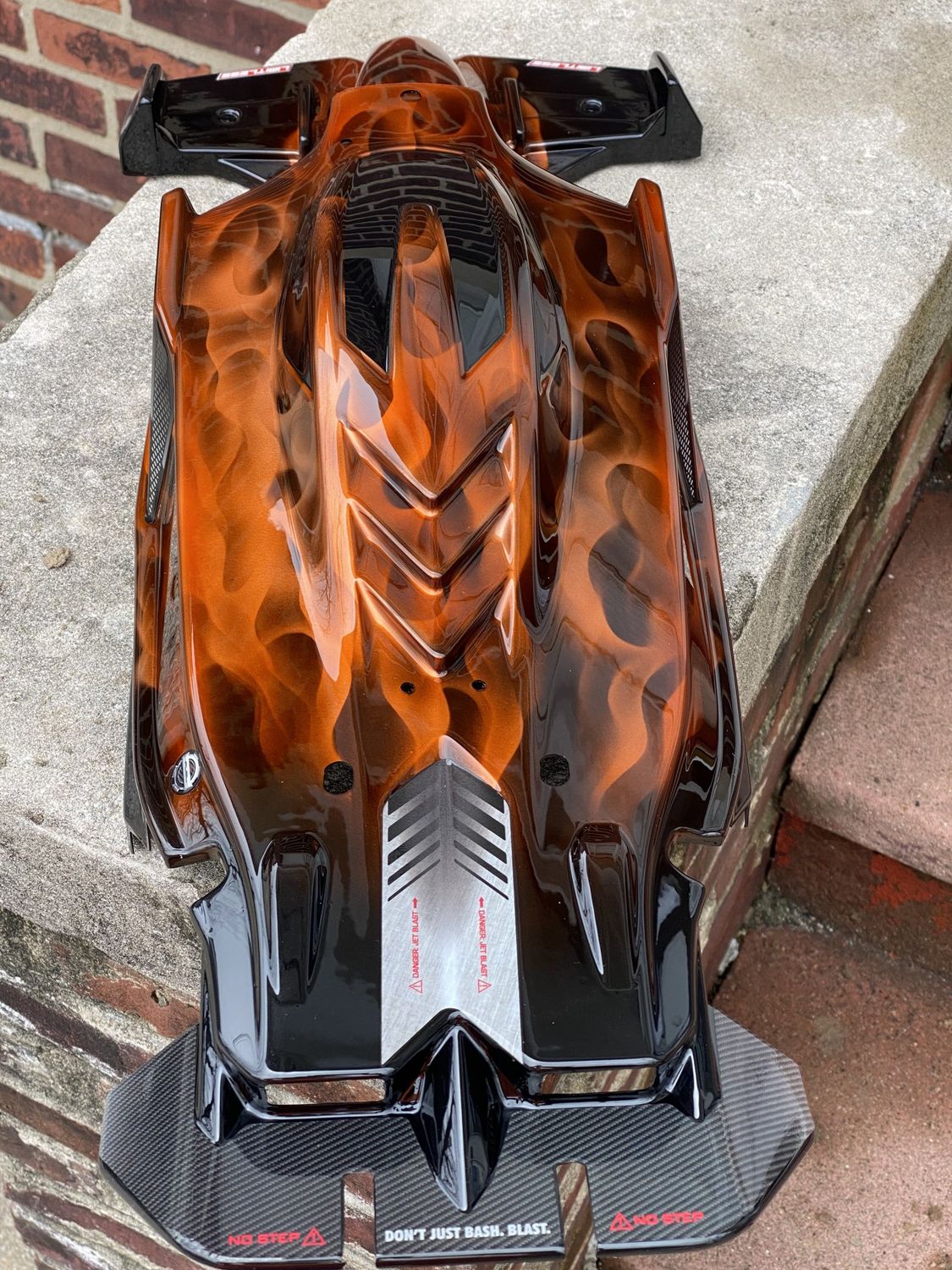 ARRMA LIMITLESS CANDY ORANGE FLAMES