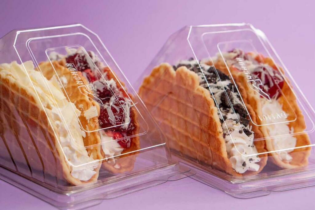 Waffle Cheesecake Taco