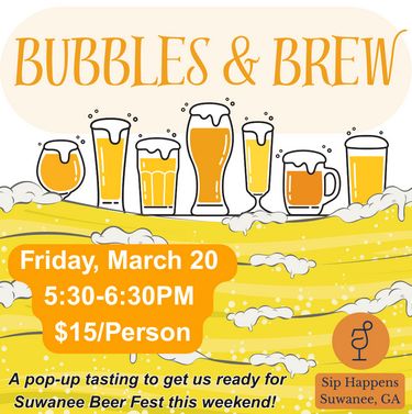 March 20 Bubbles and Brew