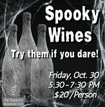 October 30 Spooky Wines Pop Up