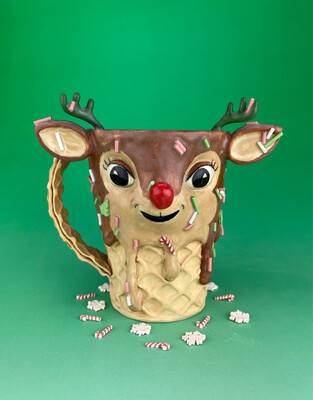 Reindeer Ice Cream Mug