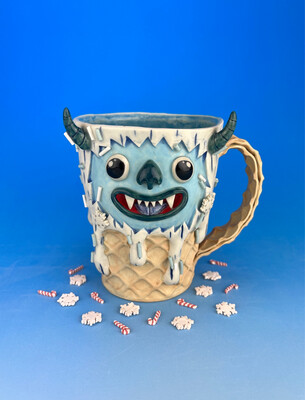 Winter Yeti Ice Cream Mug