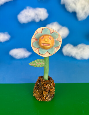 Amazed Lil Flower Sculpture