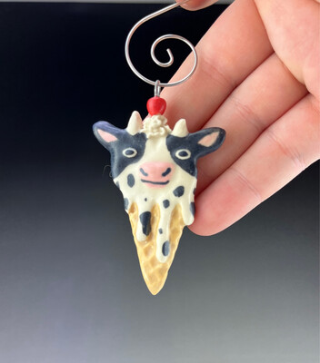 Cow Ice Cream Ornament