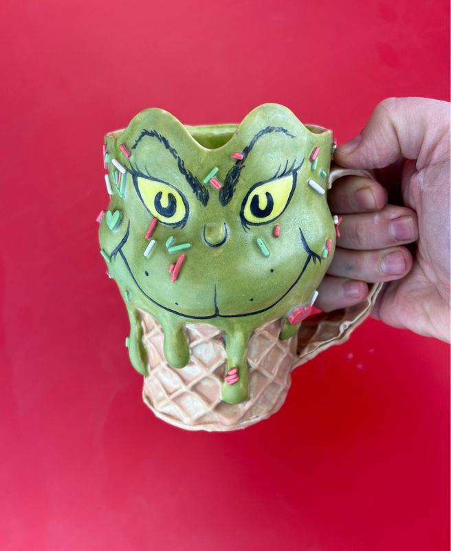 Grinch Ice Cream Mug