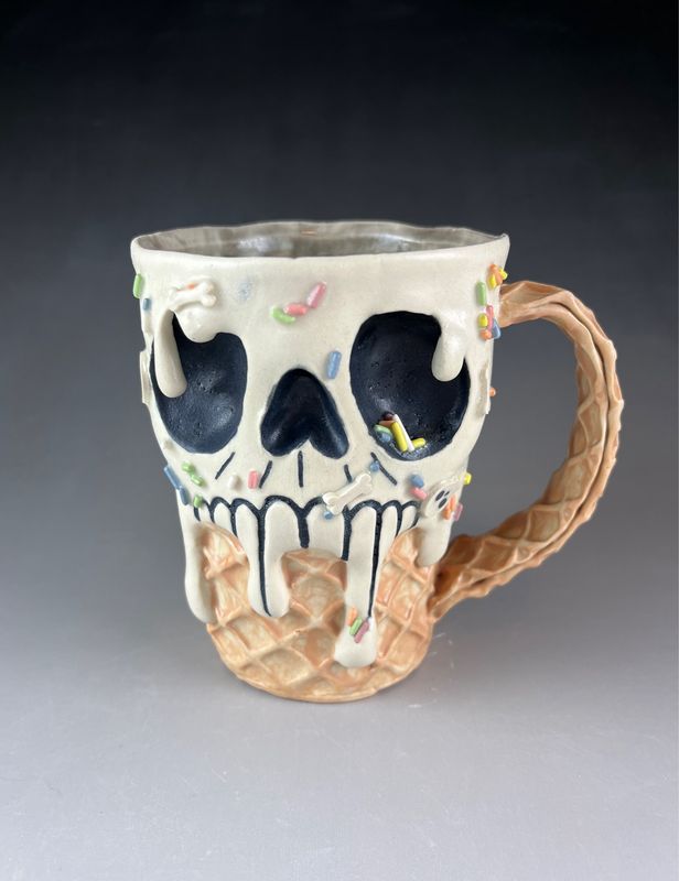 Skull Ice Cream Mug