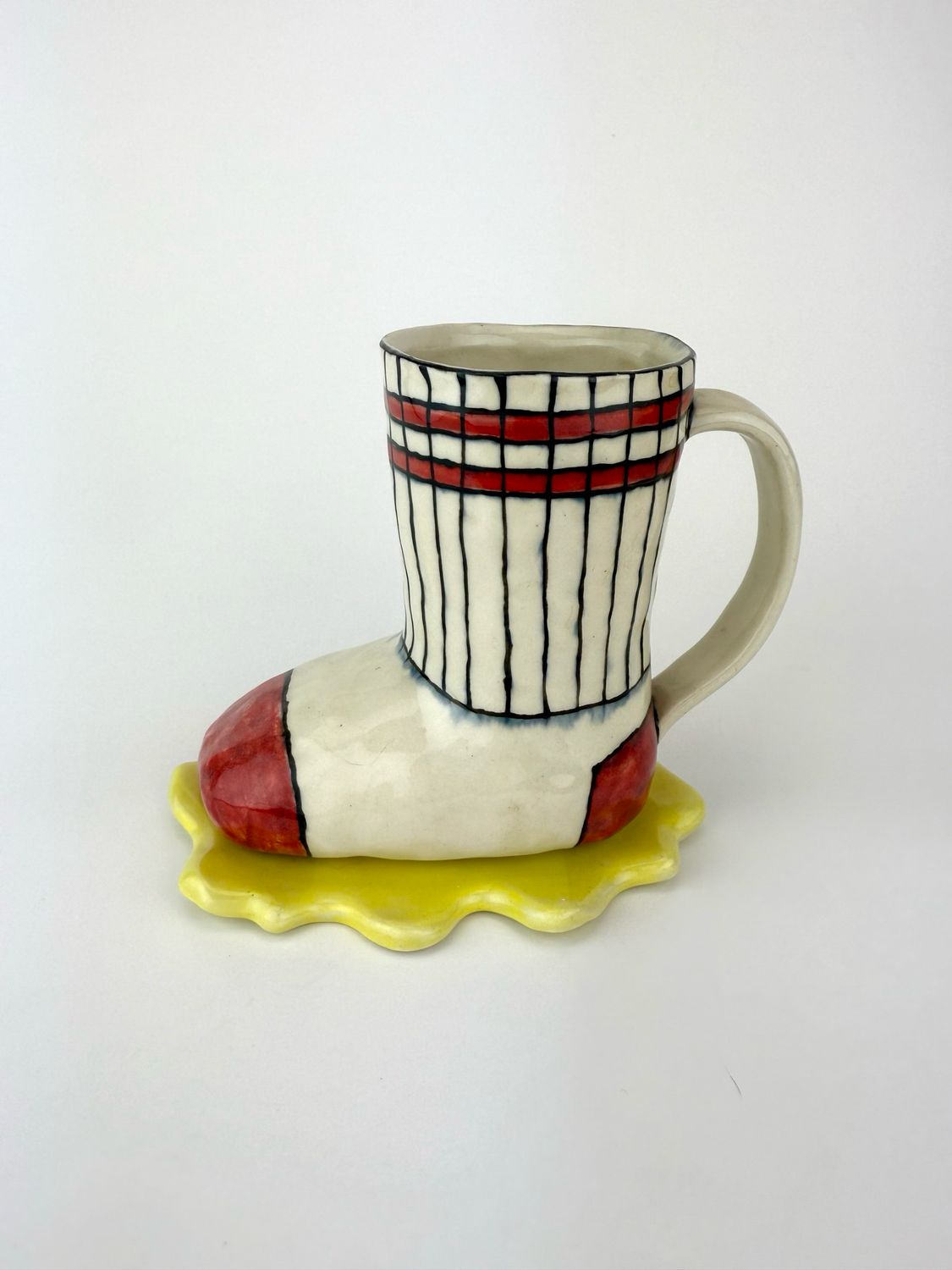 Tubesock Mug With Pee Coaster (Red)