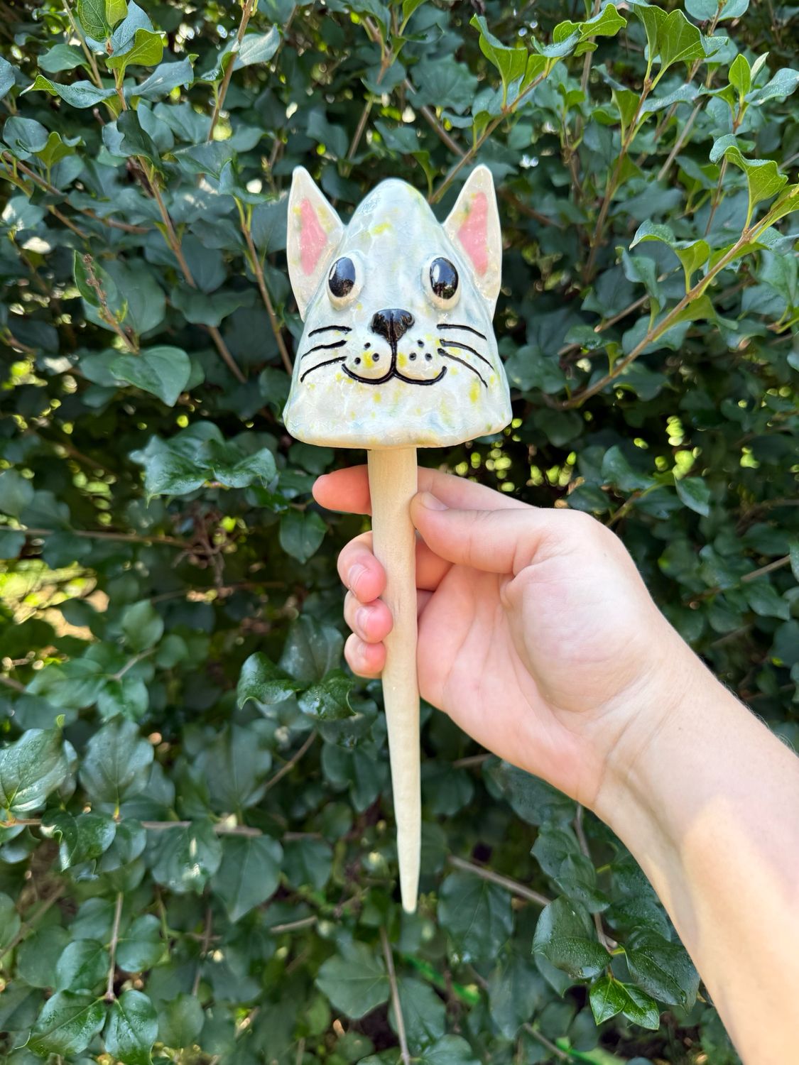 Lime Cat Garden Shroom (Small Dangley) 2