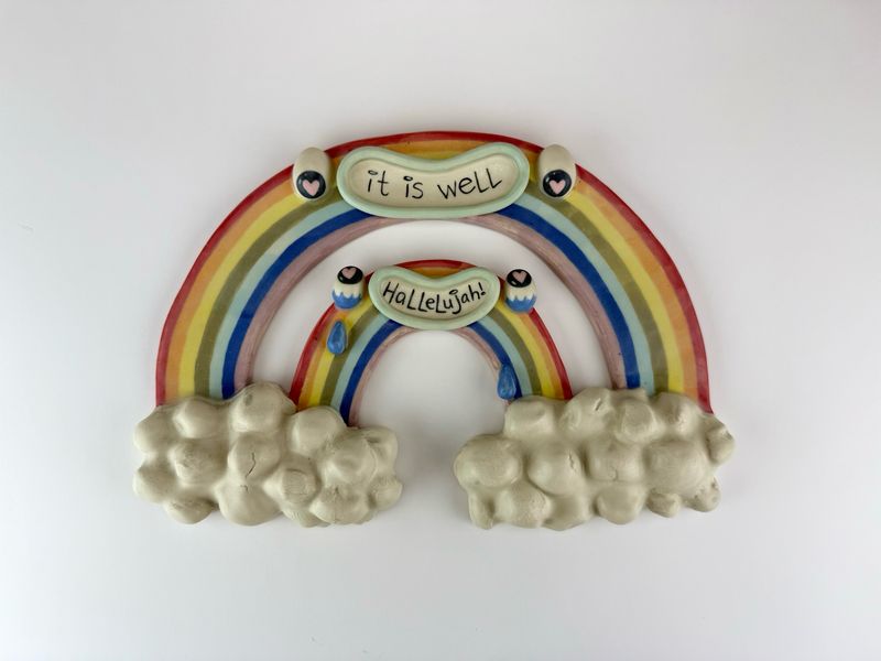 Double Rainbow Hallelujah Wall Piece