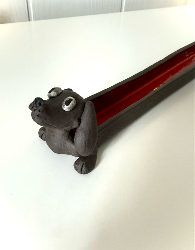 Long Dachshund Tray - Red