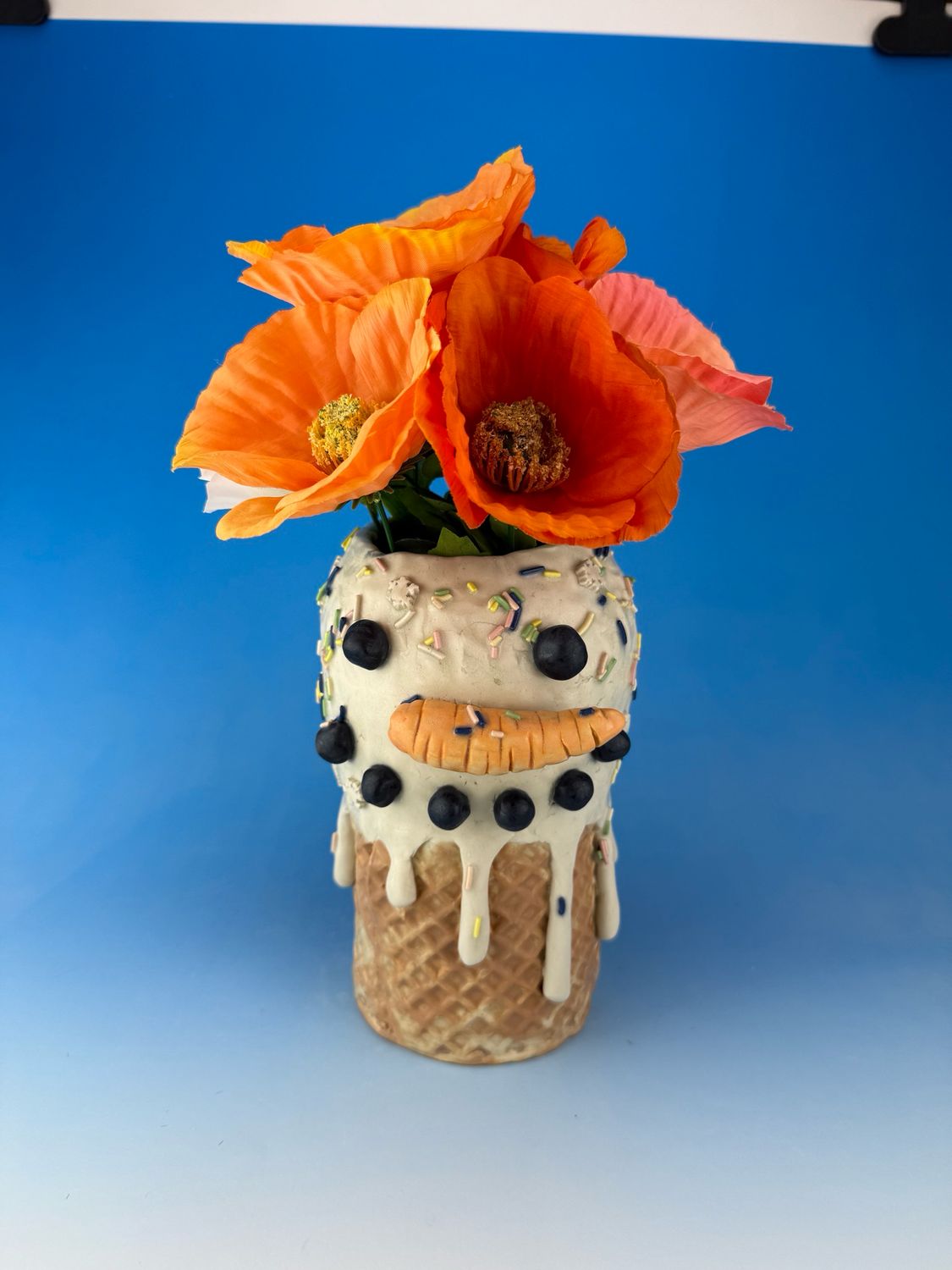 Snowman Ice Cream Vase