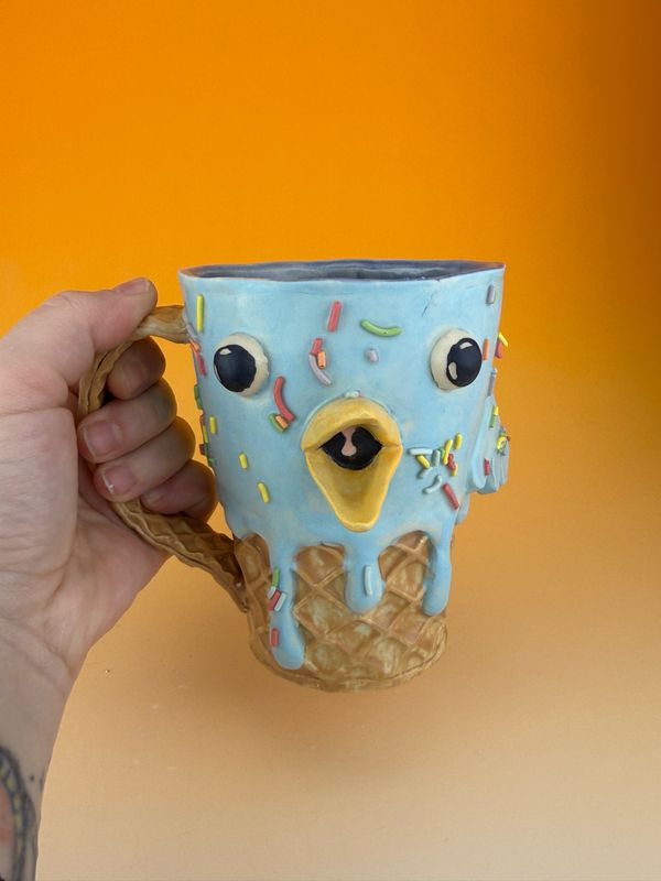 Blue Bird Ice Cream Mug