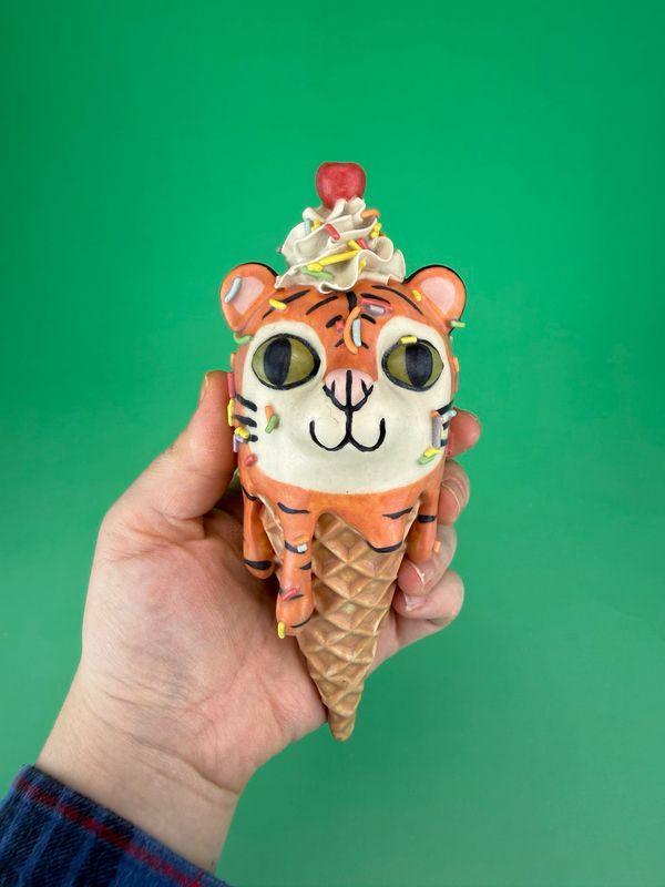 Tiger Ice Cream Wall Cone